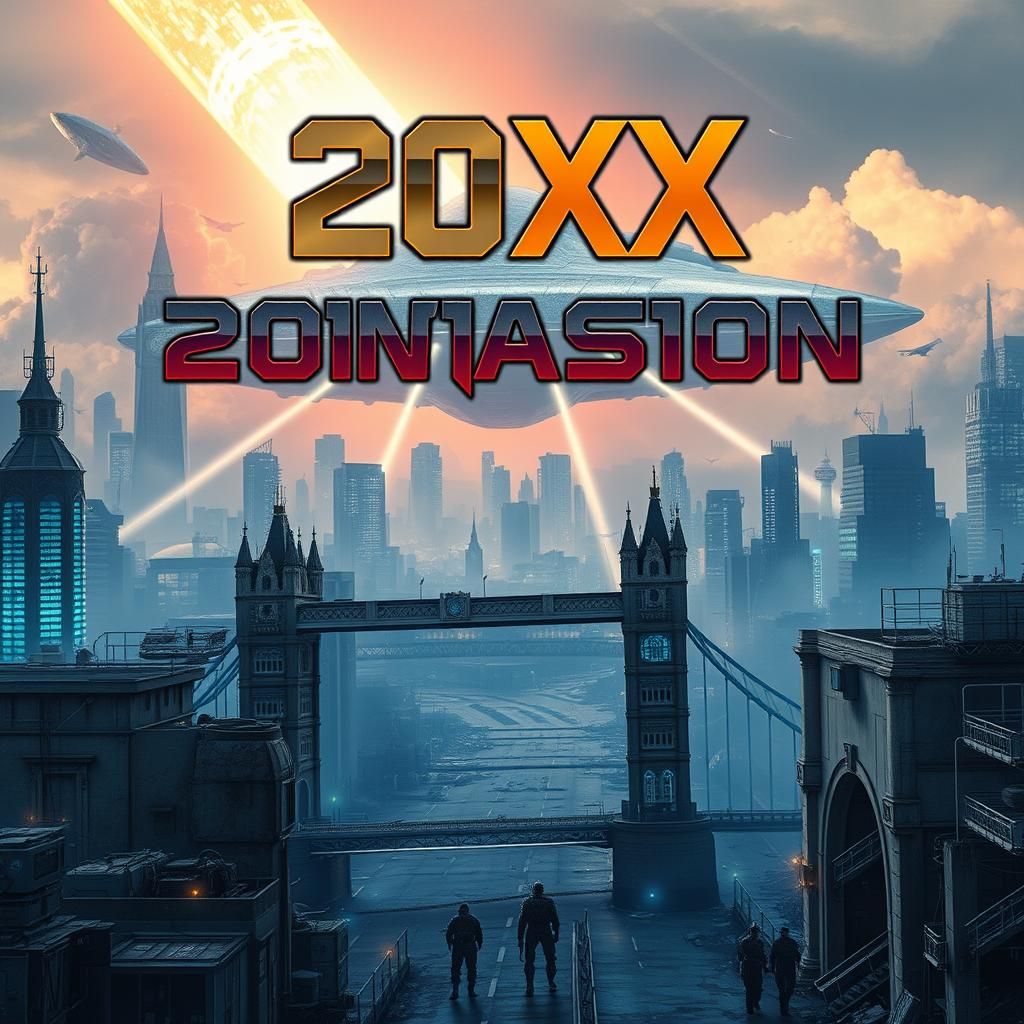 Futuristic London Destroyed by Meteorite in Dystopian Sci-Fi...