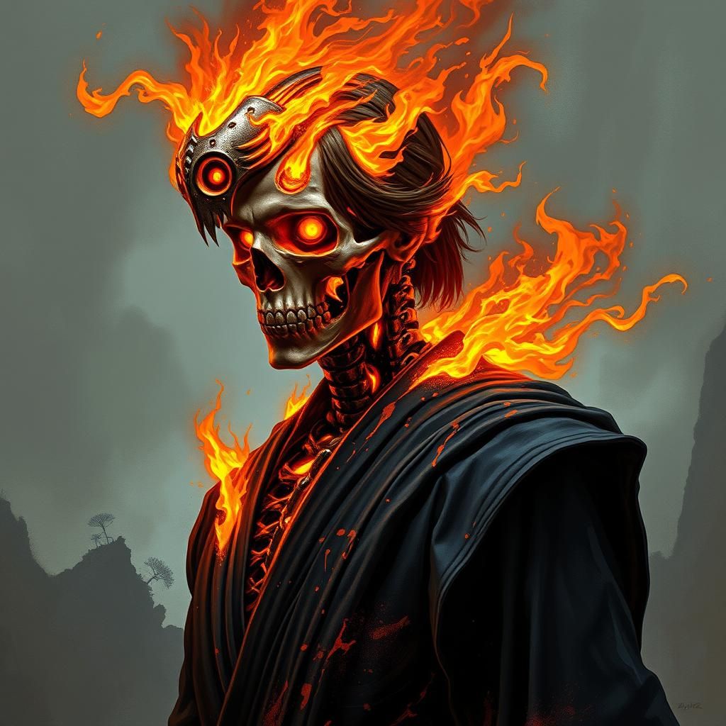 Anakin Skywalker as Ghost Rider in Underworld