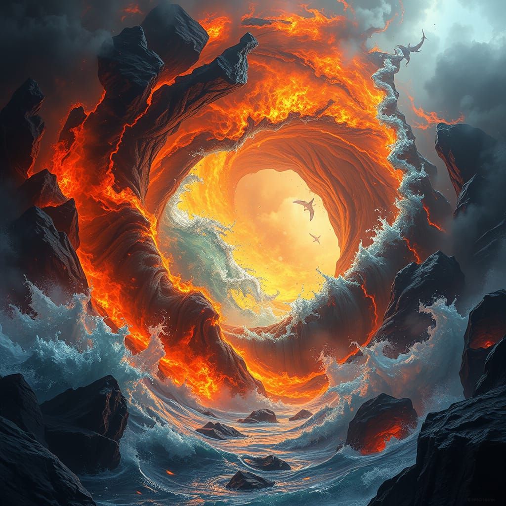 Mystical Realm Torbelino in Flames and Water
