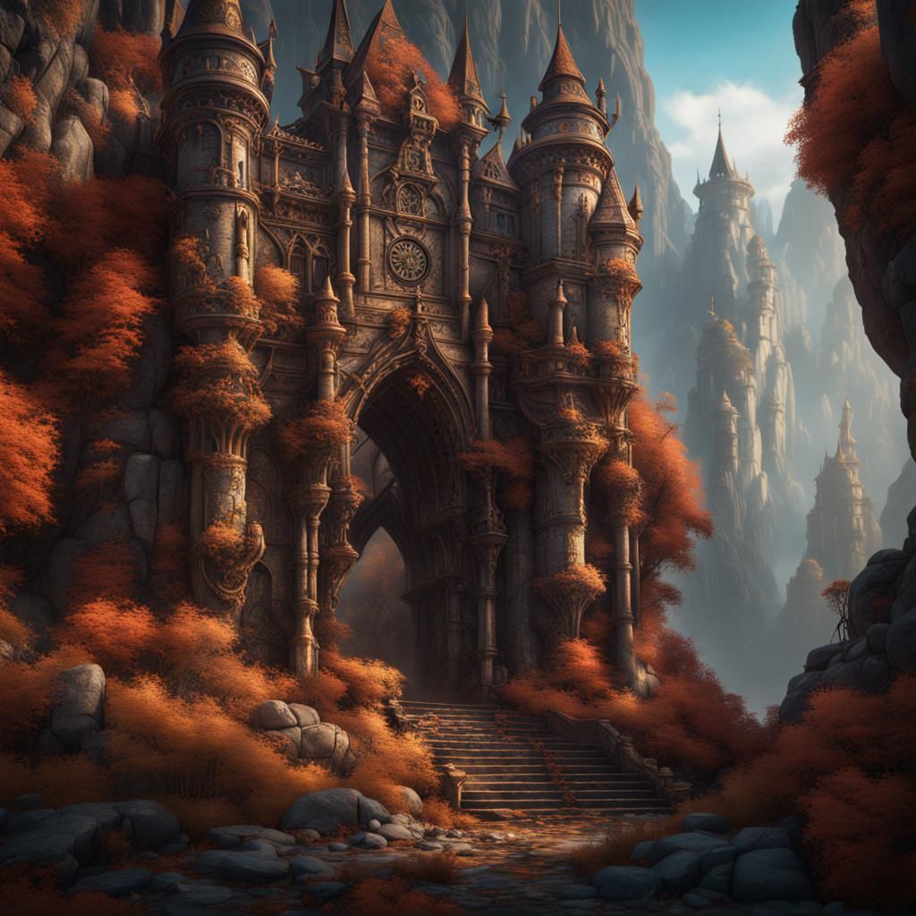 Fantastical Wall Art with Intricate Details