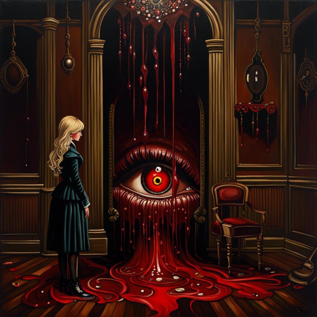 Victorian Eye Gouging in Steampunk Lab