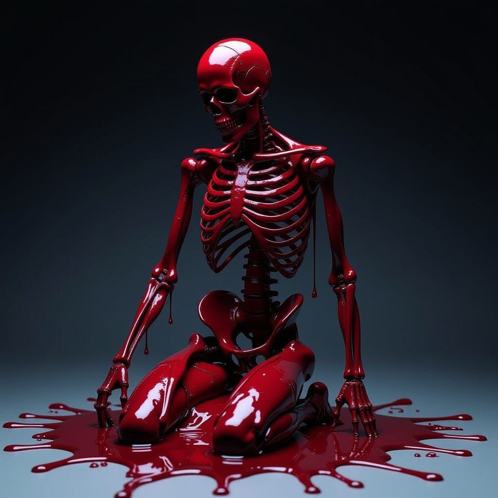 Blood Skeleton Against Obsidian