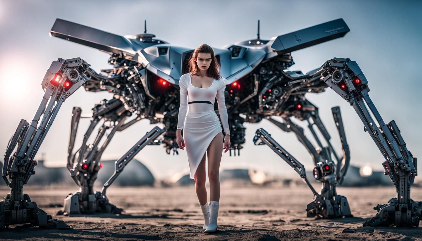 Lethal Barbara Palvin Terminator in Futuristic Setting