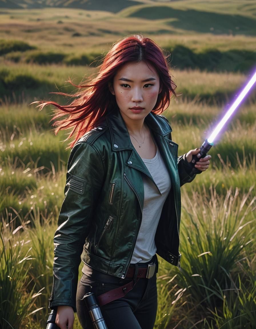 Natasha Liu Bordizzo as Sabine Wren in a Serene Grassland Se...