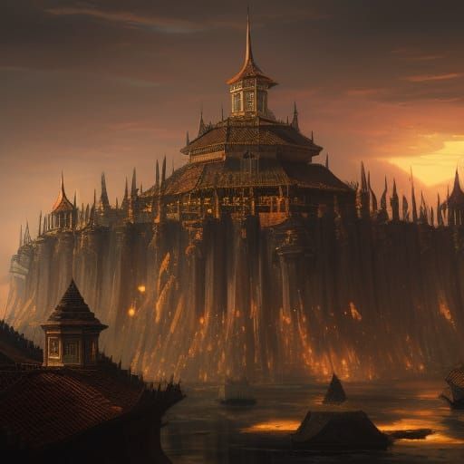 Malacca Ancient Kingdom: Dark Fantasy Concept Art