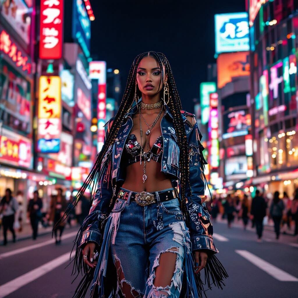 Neon Tokyo Cowgirl: SuperHyperrealism Street Fashion