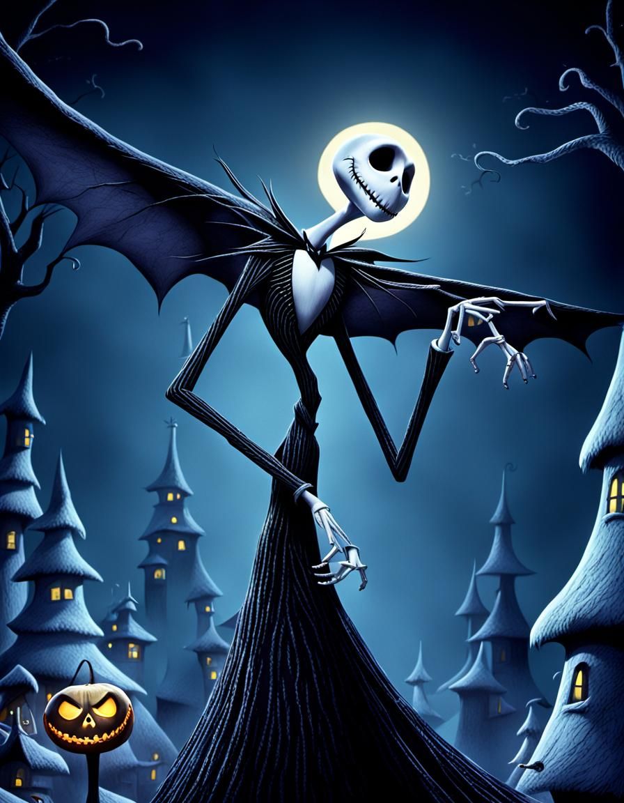 Nightmare Before Christmas Cartoon Movie Poster