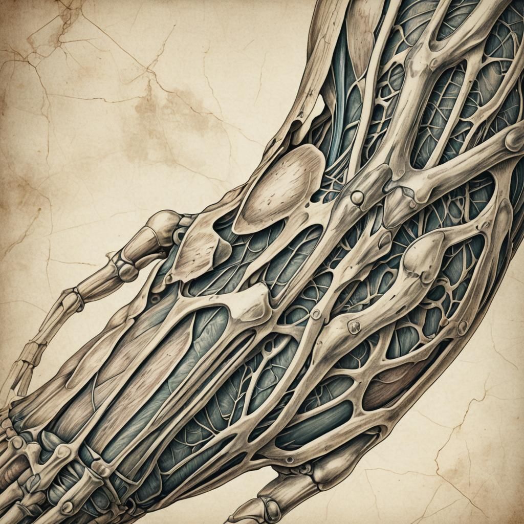 Detailed Anatomical Illustration of Arm Anatomy