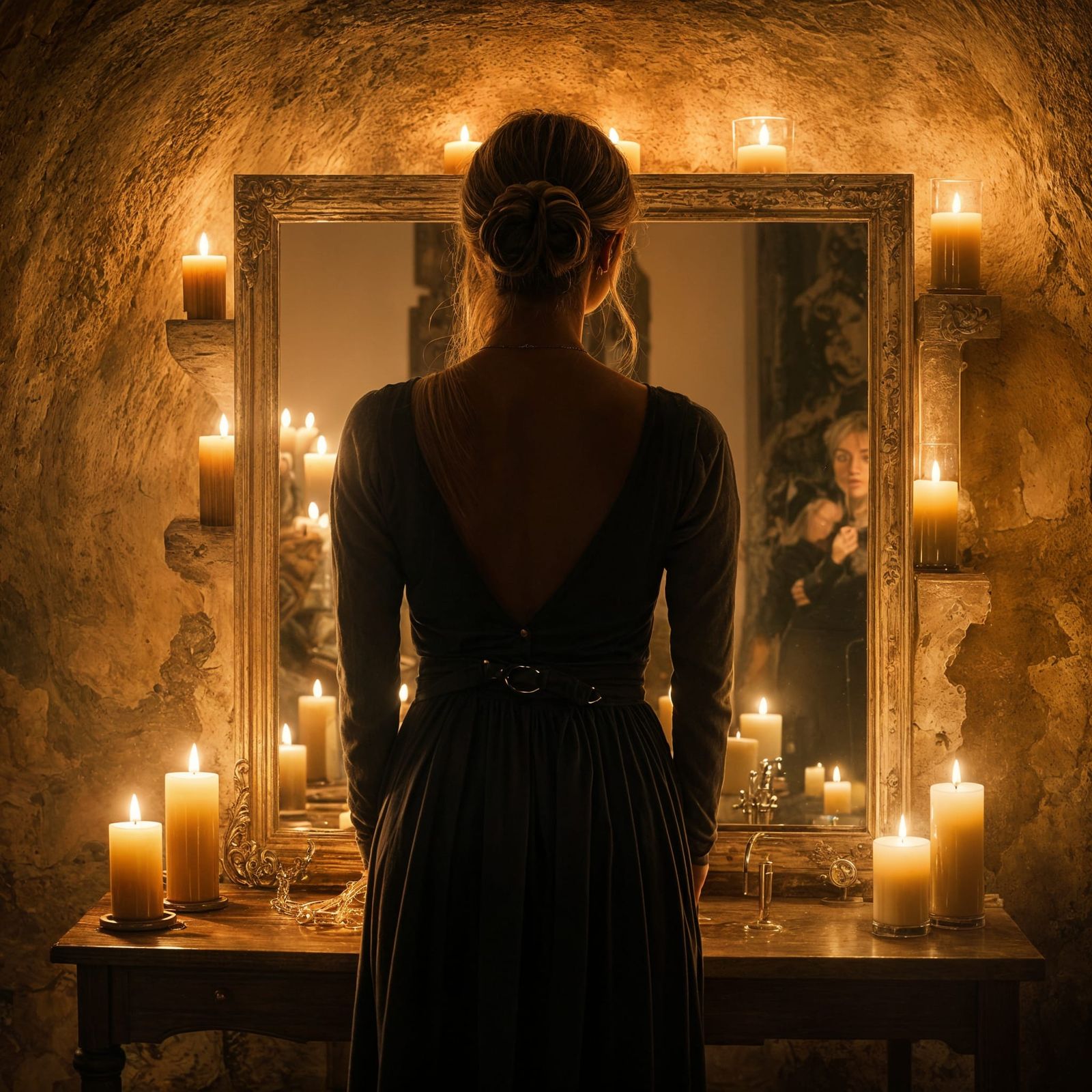 Mysterious Reflection of Inner Strength and Vulnerability