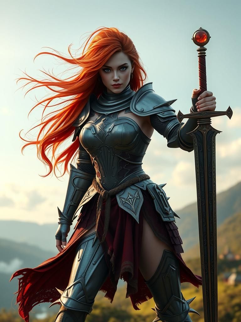 Red-Haired Witch Knight in Shining Armor