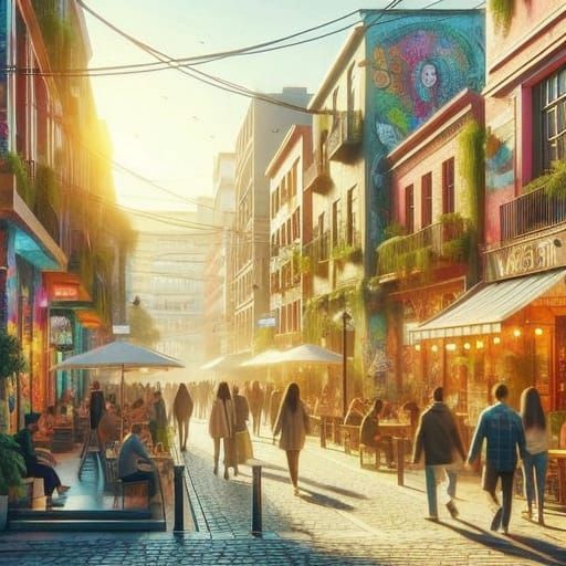 Dark and Moody City Streets at Night