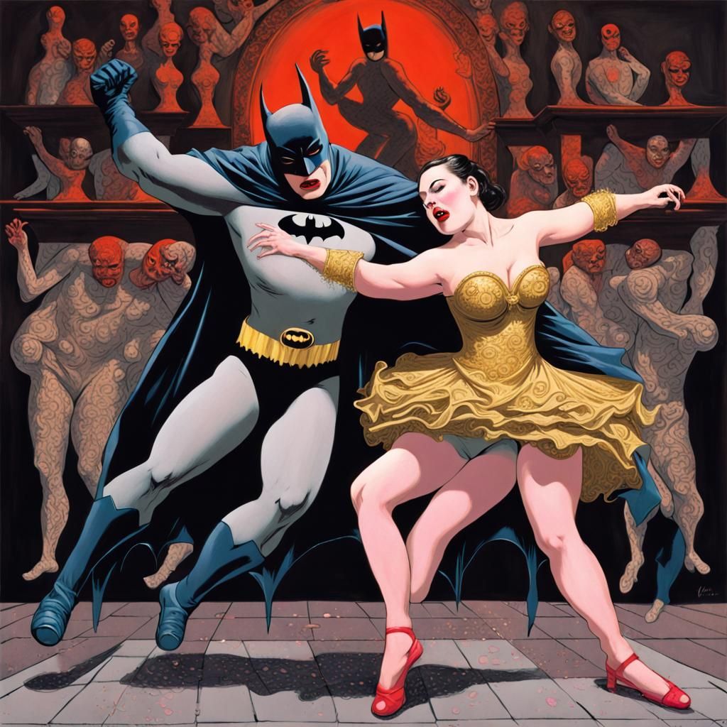 Sinister Batman Ballerina Lambada: Contemporary Horror Art