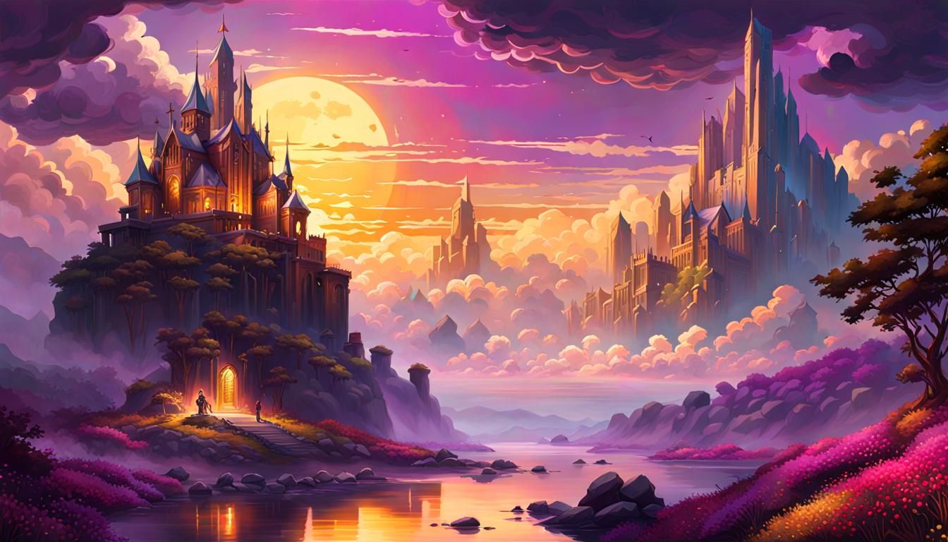 Bioluminescent Couple Kissing in Dark Fantasy Style