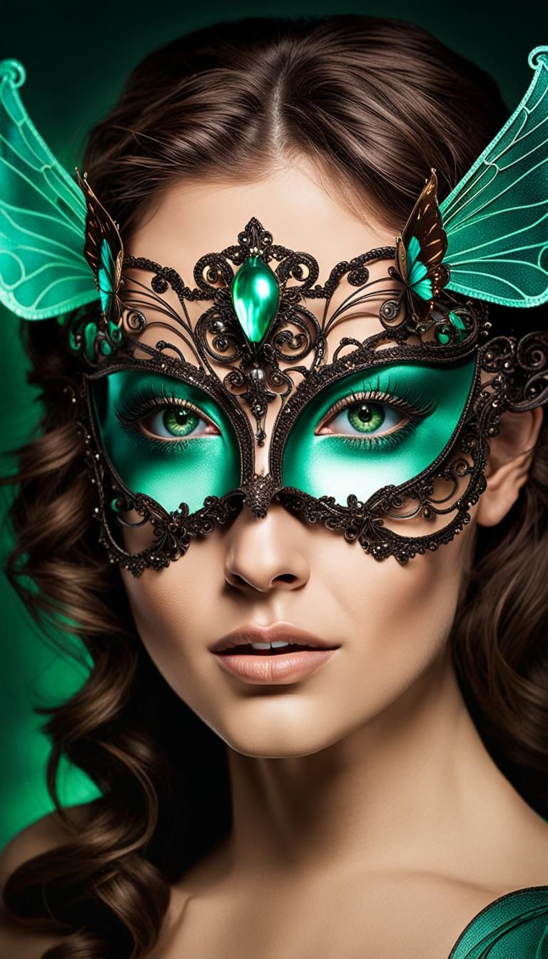 Butterfly Superhero Portrait in High Quality Color