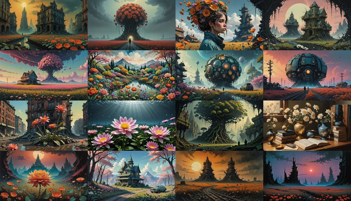 Flowers in Eternal Bloom