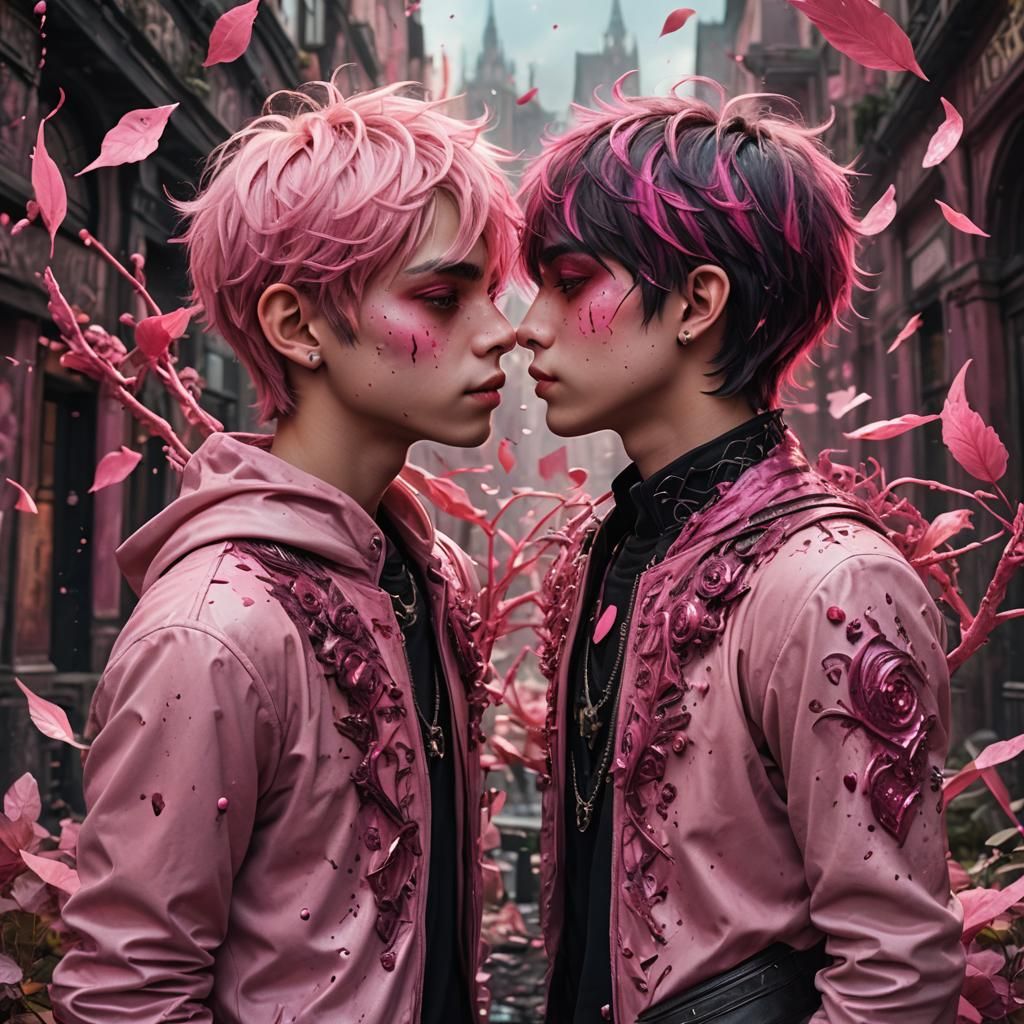 Boys' First Kiss: Fantastical Matte Painting