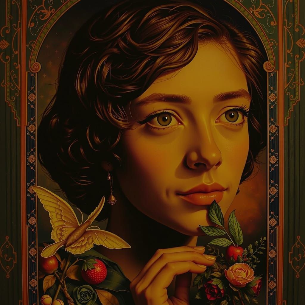 Allegorical Masterpiece Painting of Beauty and Truth