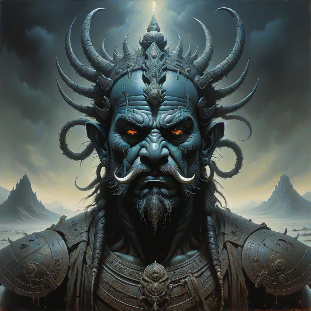 Ravana, in the Ramayana, is often portrayed as a personification of adharma