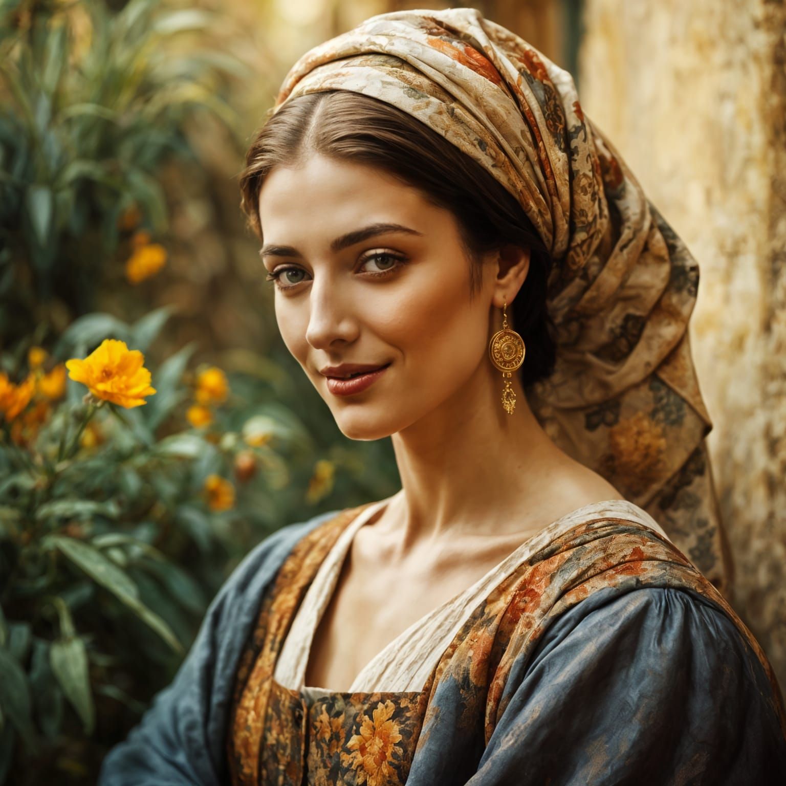 Winsome Young Albanian in Traditional Albanian Attire