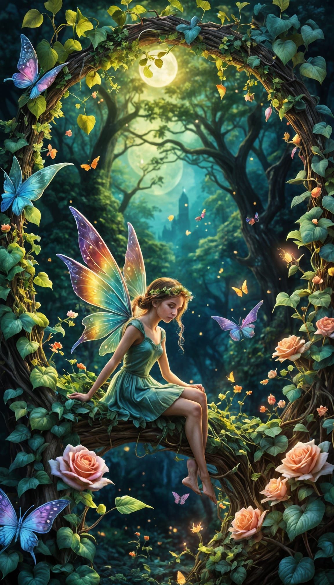 Magical Fairy Wonderland with Prismatic Filigree