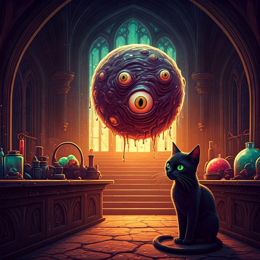 Fantasy Psychedelic Nightmare in Wizard's Lab