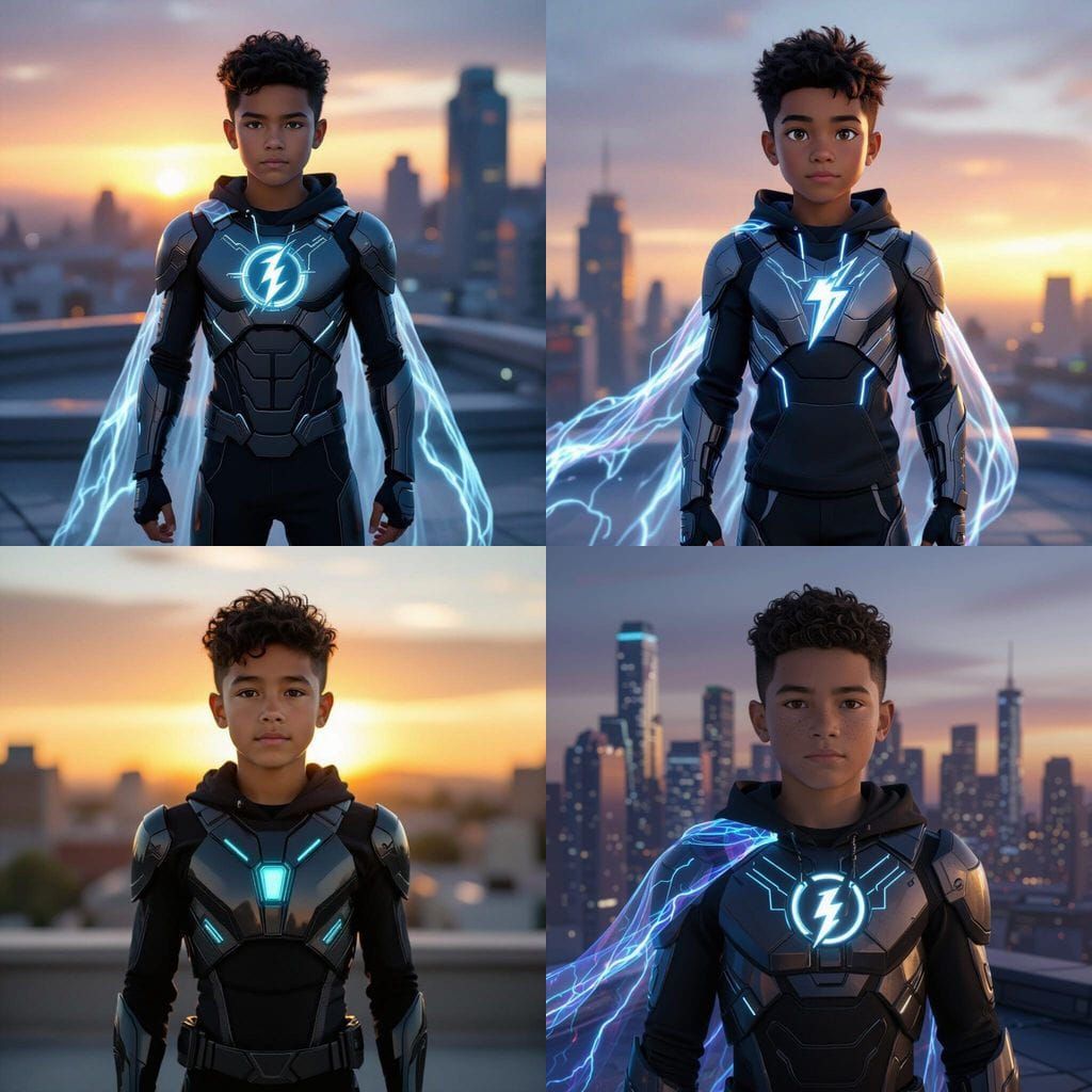 Native American Boy Transforms into Legend at Sunrise