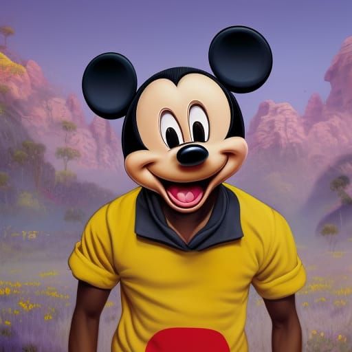 Fantastical Fusion: Tyler the Creator and Mickey Mouse