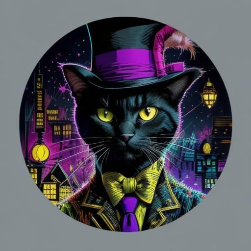 Cat in the Hat as Batman: Luminous Concept Art