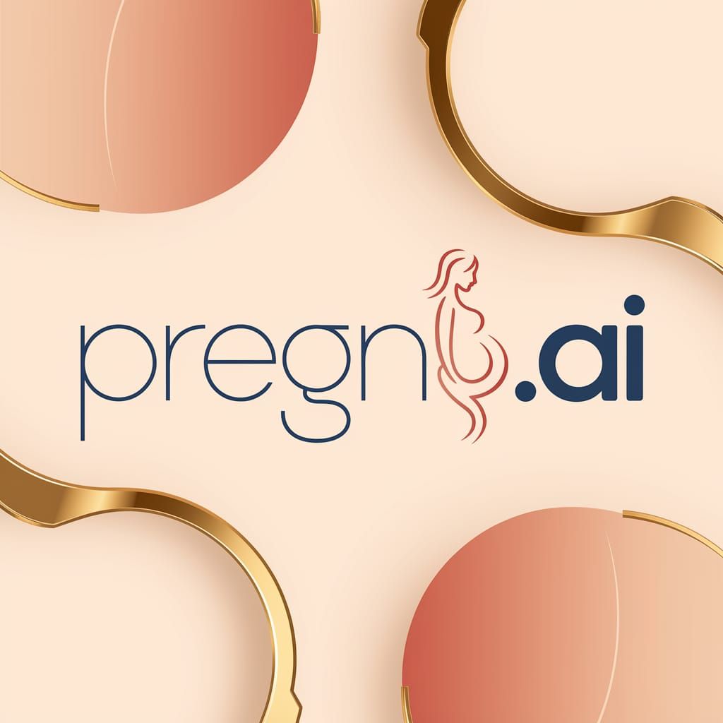 Modern Minimalist Logo for Pregna.AI: Balancing Technology a...