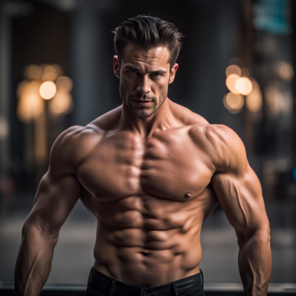 Handsome Journalist Interviews Shirtless Vampire in Sharp Fo...