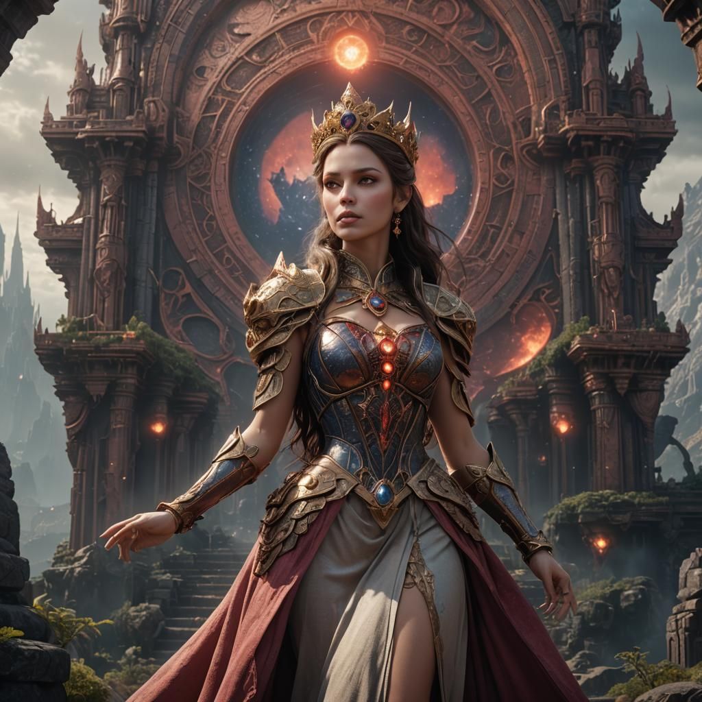 Princess on Nibiru: Detailed Matte Painting