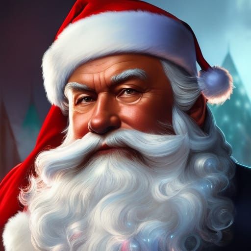 Hyperdetailed Portrait of Santa Claus