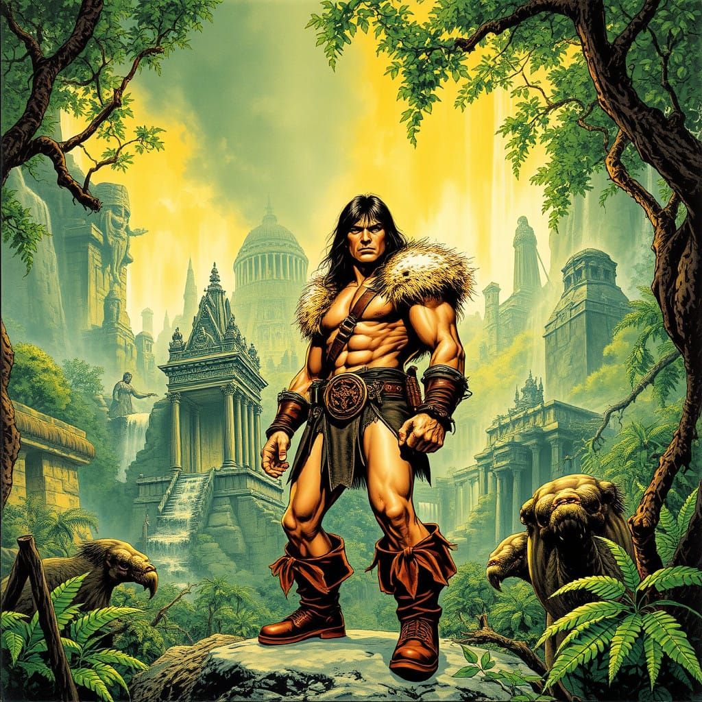 Conan Discovers a Lost City in the Jungle