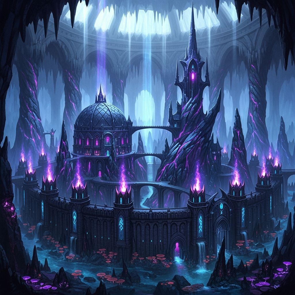 Drow Wizard Academy in Menzoberranzan