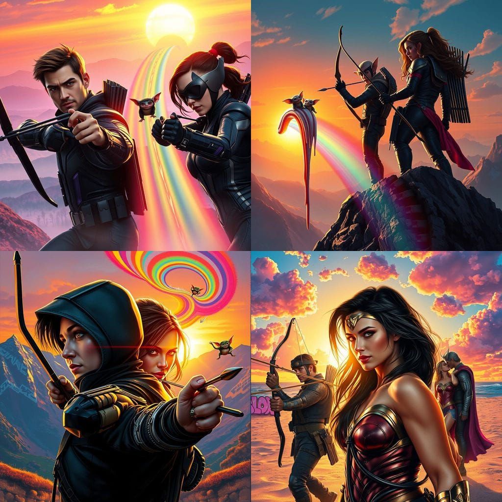 Intricately Detailed, Hyperrealistic Portrait of Heroes in M...