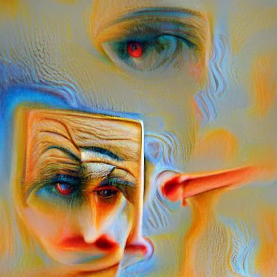 Surreal Scene of Loss and Denial