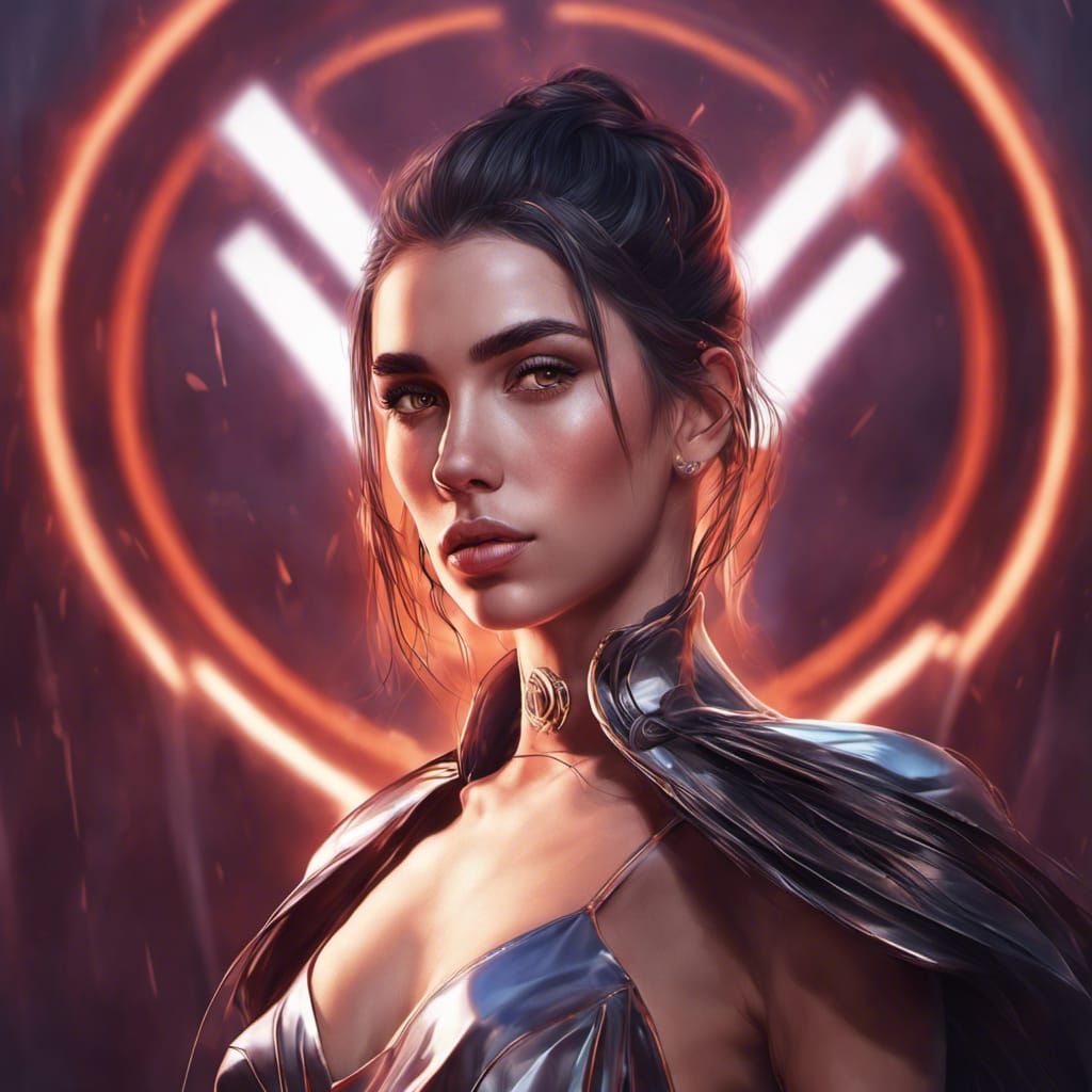 Sith Lady Portrait in Hyperdetailed Style