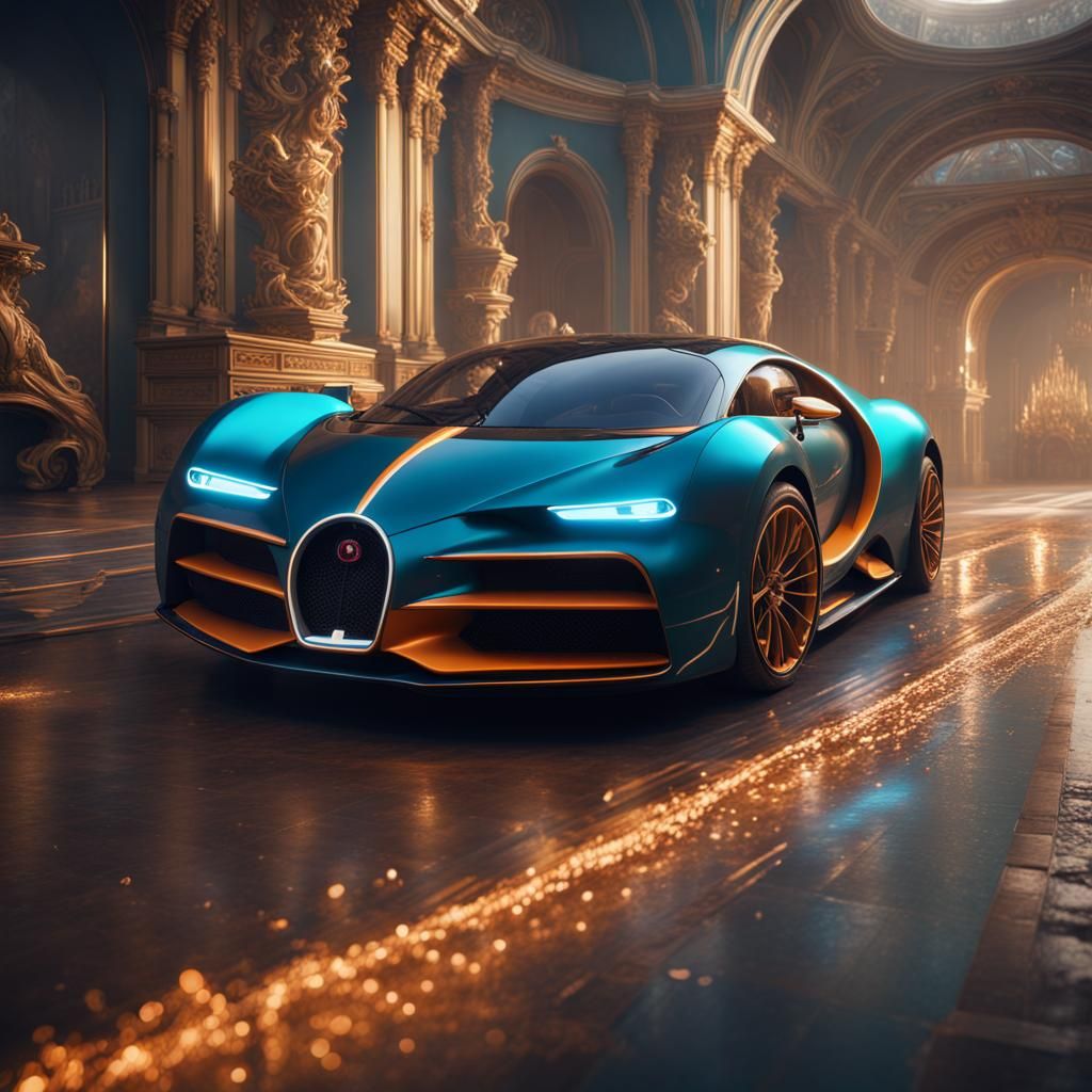 Bugatti Bolide Exhibition: Detailed Matte Painting