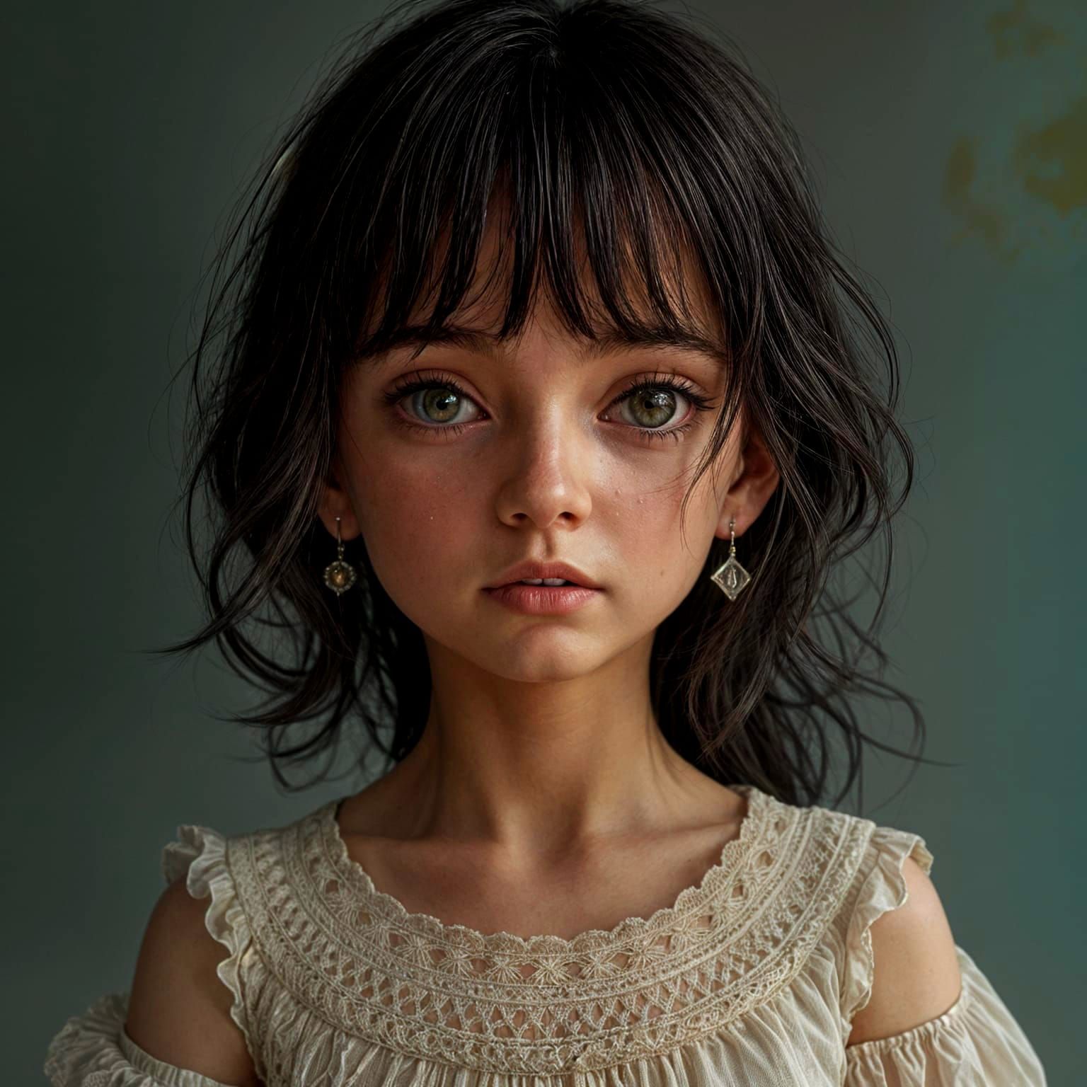 Distressed Girl: Dark Fantasy Concept Art
