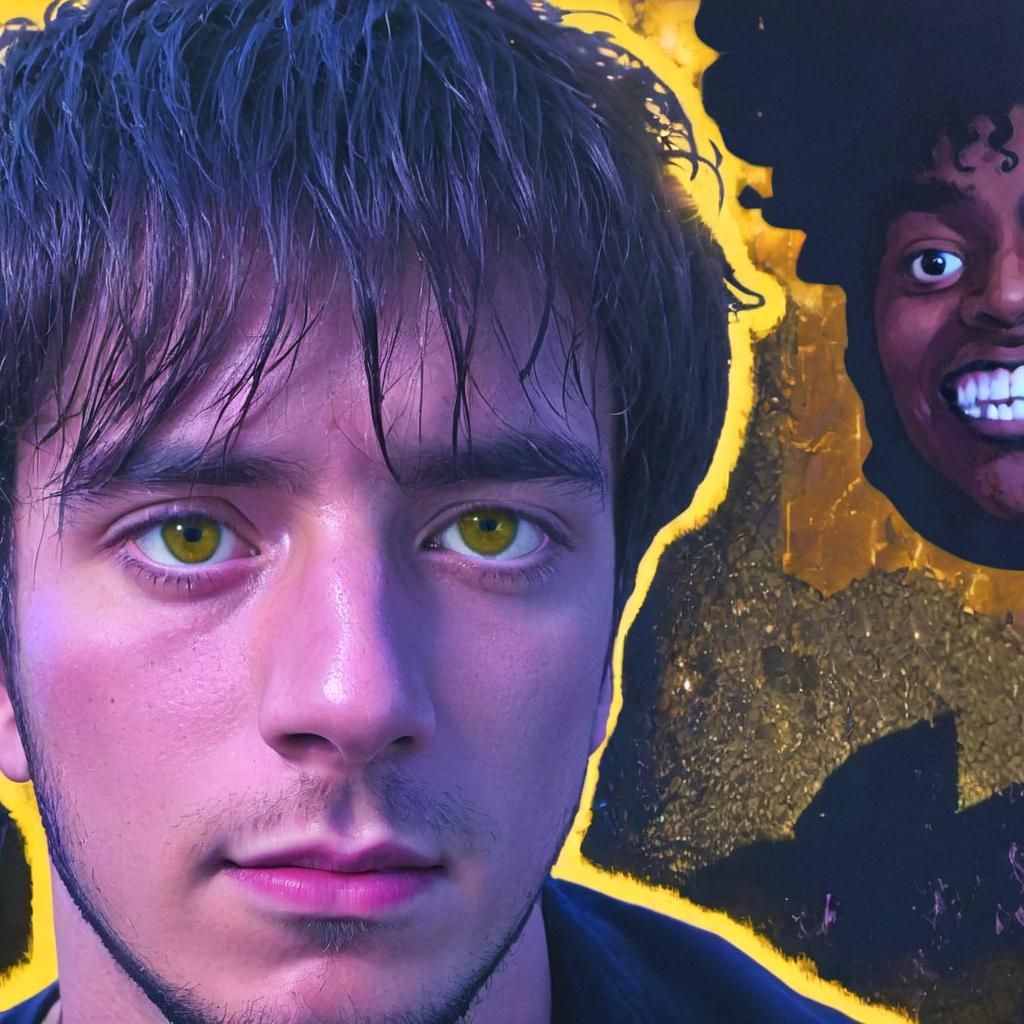 Cinematic Portrait of African American Man in Moody Lighting