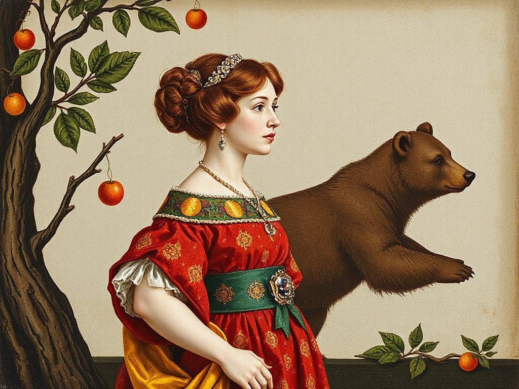 Titania in Spacebuns Exeunt Pursued by a Bear - Shakespearea...