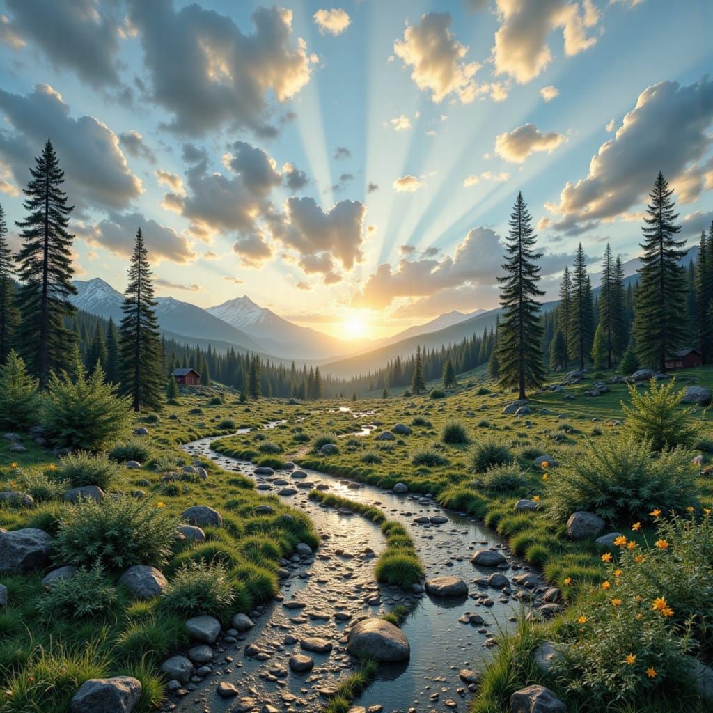 <lora:Minamax:1.0> A surreal natural textured landscape <lor...