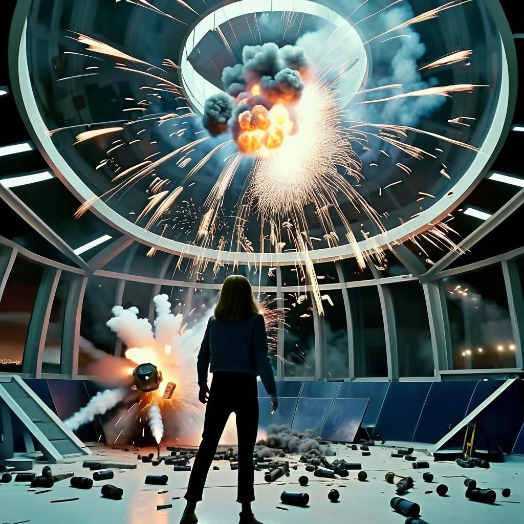 Woman Sheltered in Dome During Bombing Raid