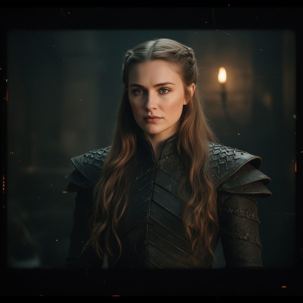 Adult Lyanna Stark in Cinematic Film Still
