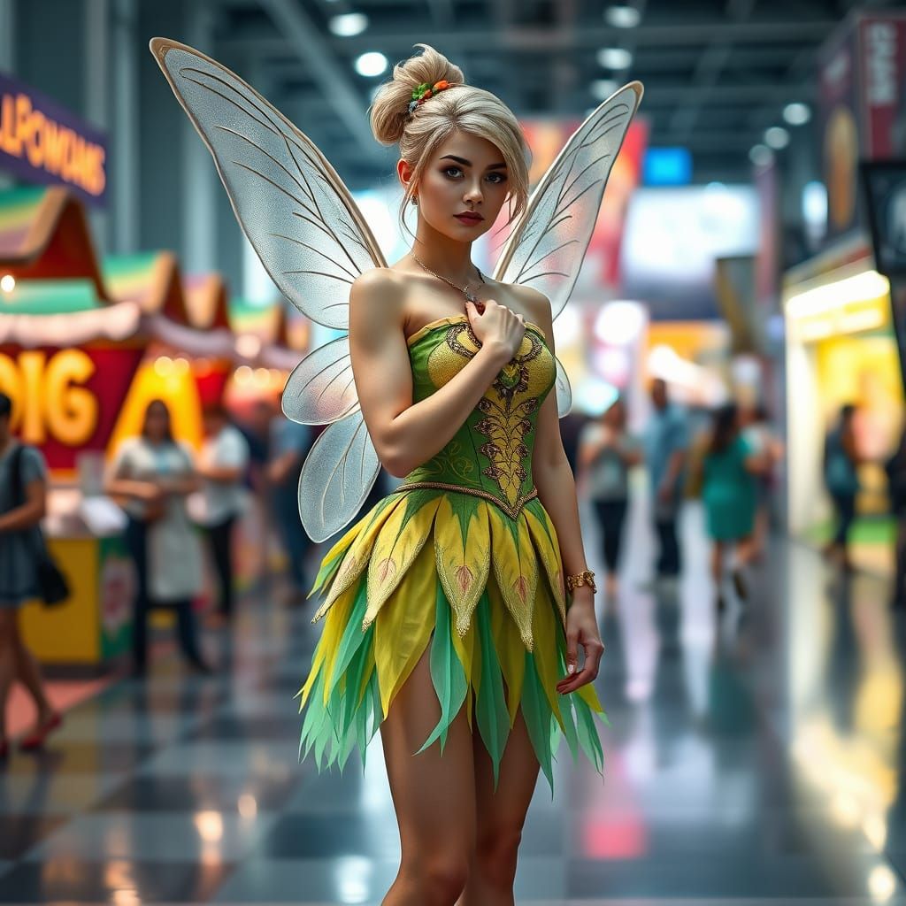 Ethereal Fairy Cosplay in Whimsical Exhibition