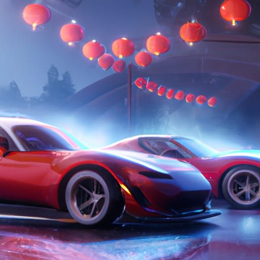 Japanese RX7 Cars in Detailed Matte Painting