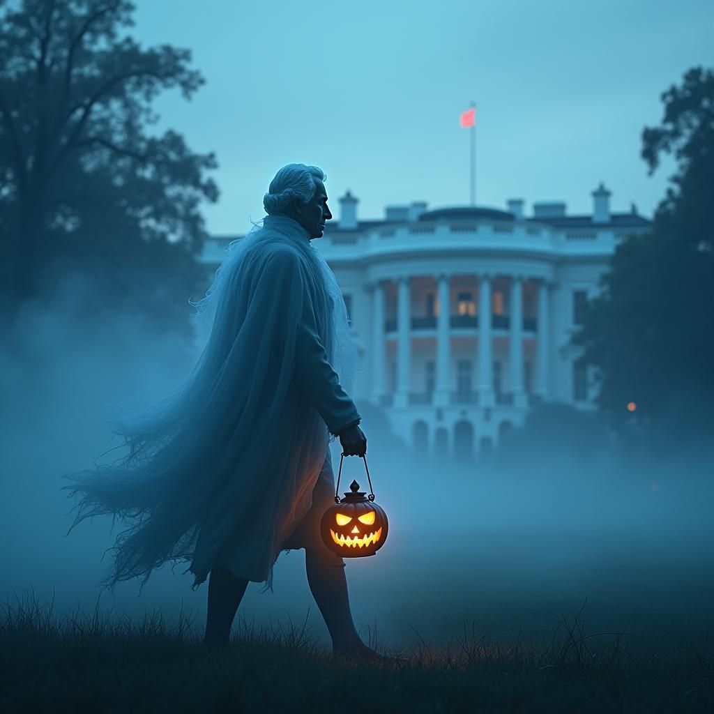 Ghost of George Washington at the White House