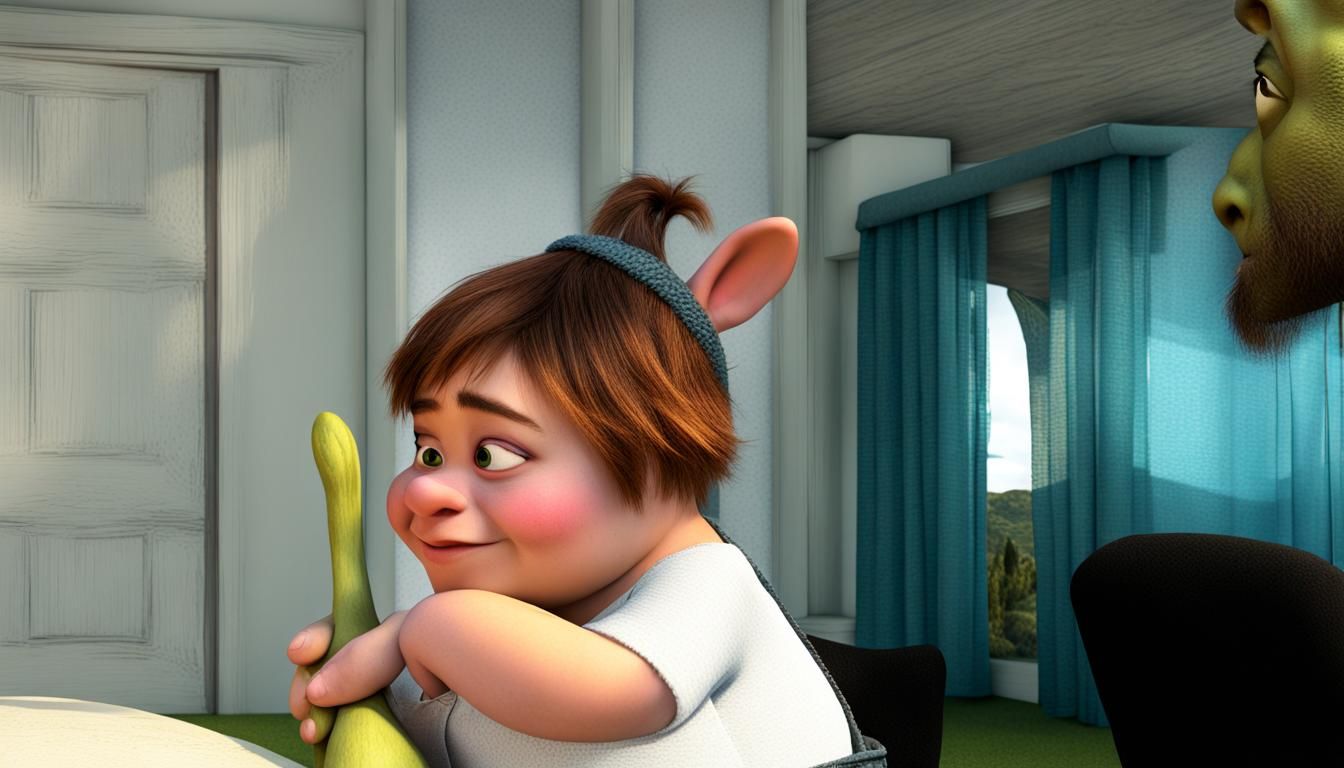 Stylized Shrek Illustration