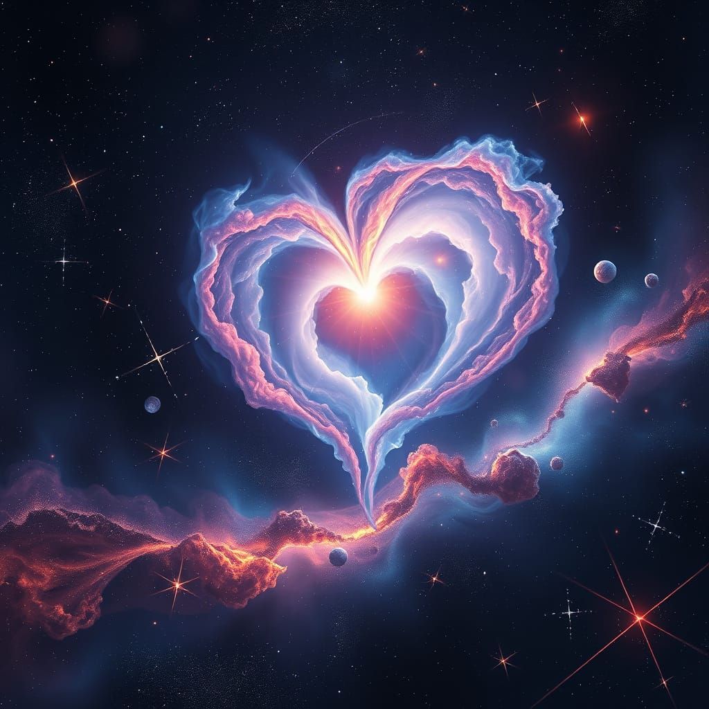 Heart shaped nebula