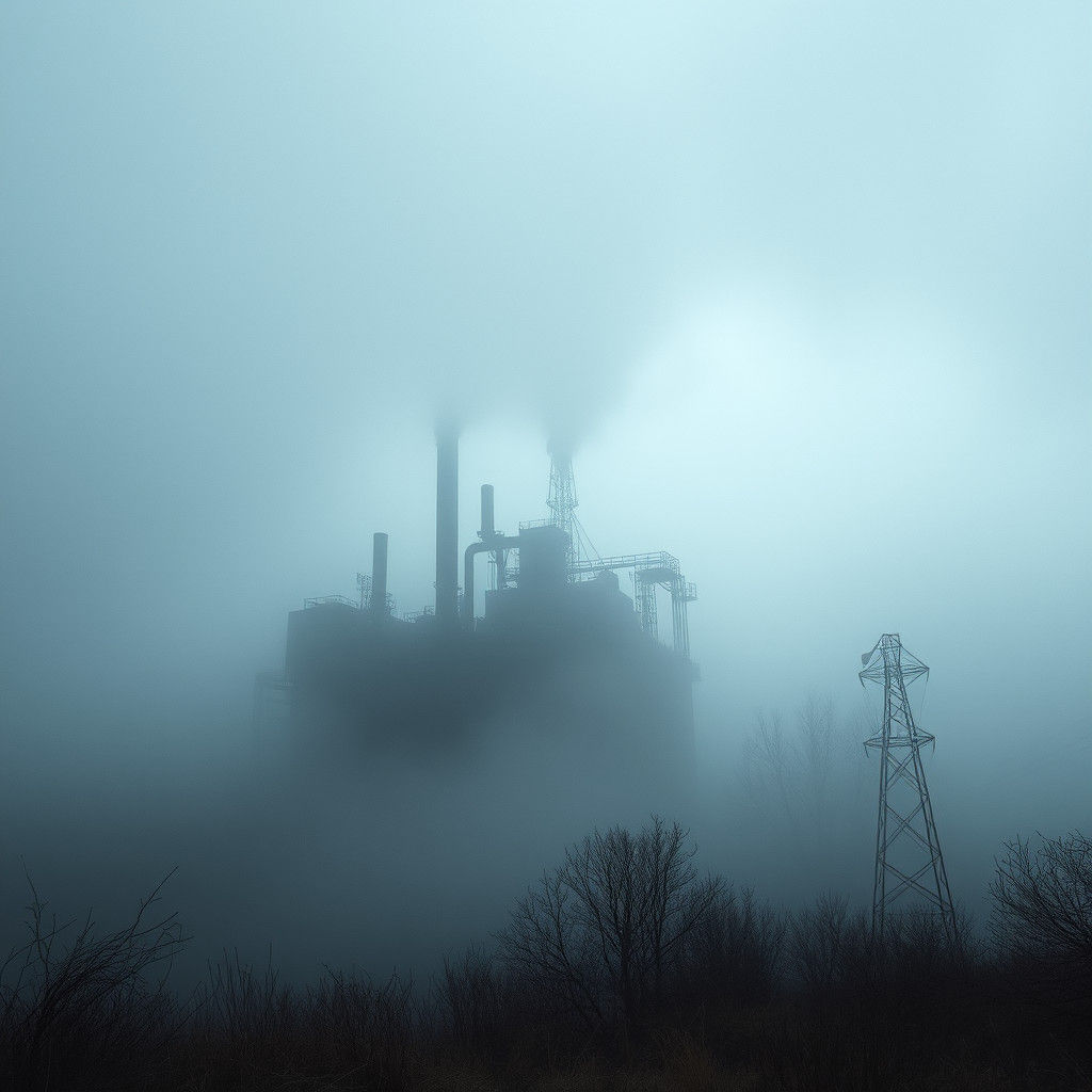 Eerie Fog Shrouds Landscape in Mystical Mist